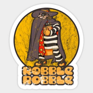 Robble Robble (distressed) Sticker